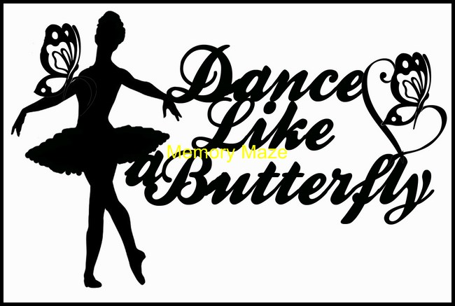 Dance like a butterfly 120 x 82 mm min buy 3 also available as b